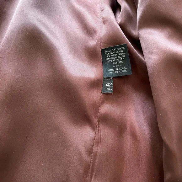 VINTAGE CHARCOAL GREY DOUBLE BREASTED WOOL TRENCH COAT🧥💫 - Picture 5 of 9